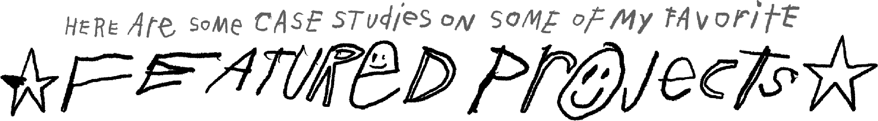 Here are some case studies on some of my favorite featured projects